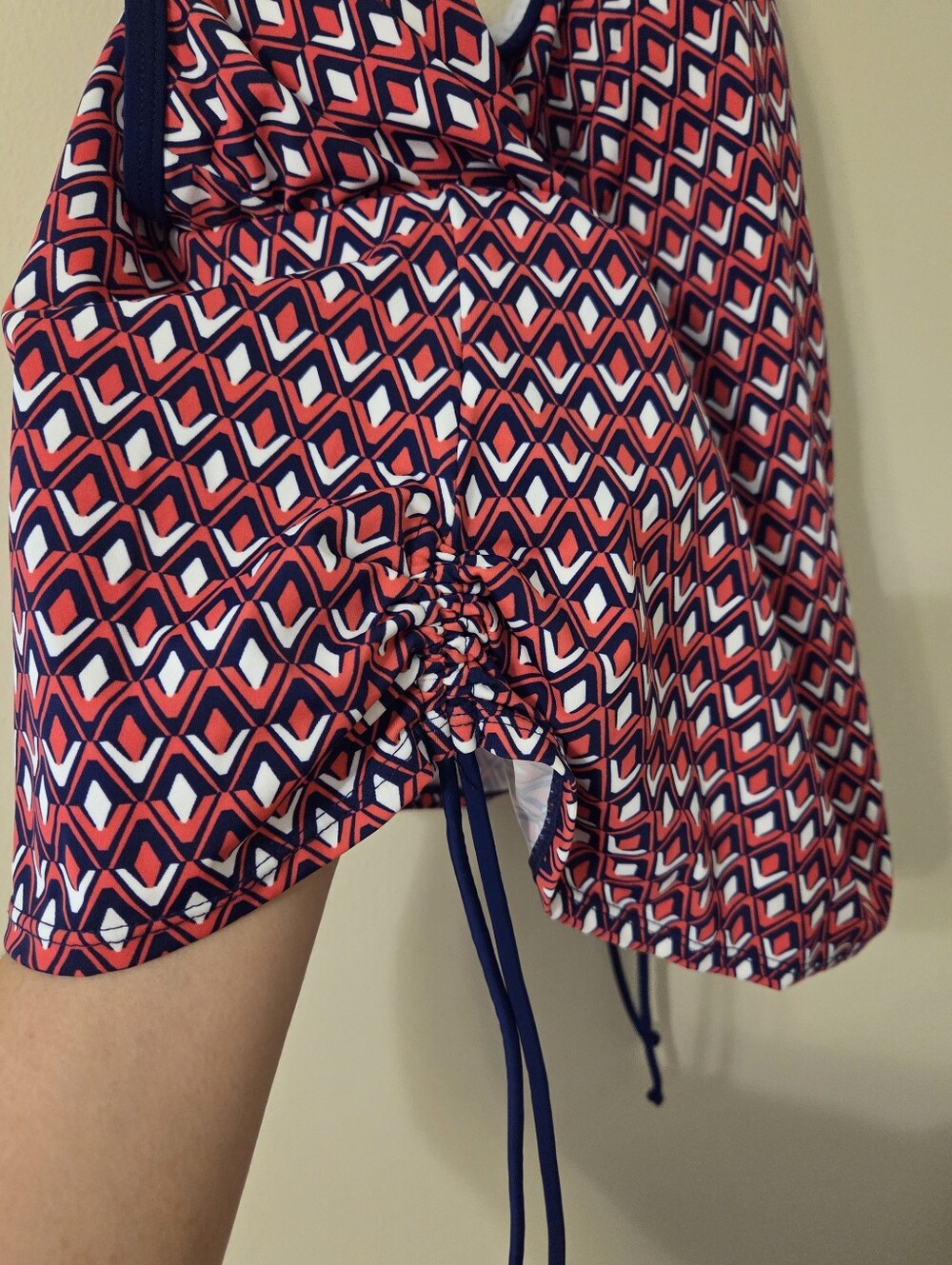 Geometric Pattern Tankini Top - Picture 4 of 8